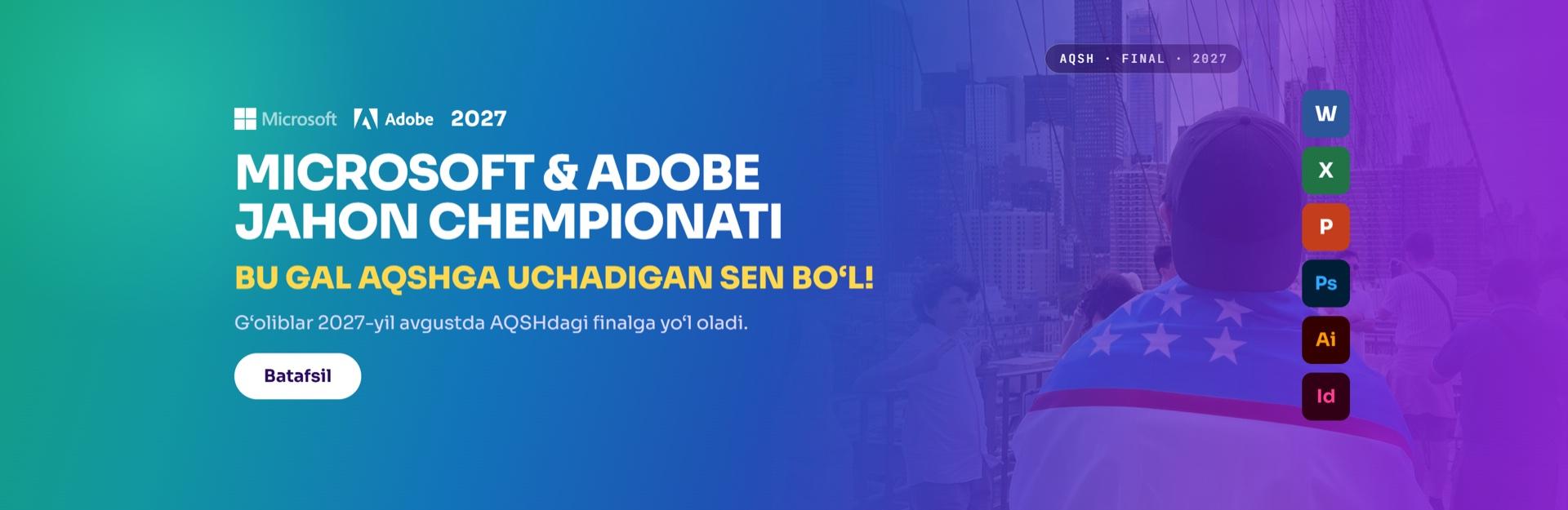 Microsoft & Adobe jahon chempionati